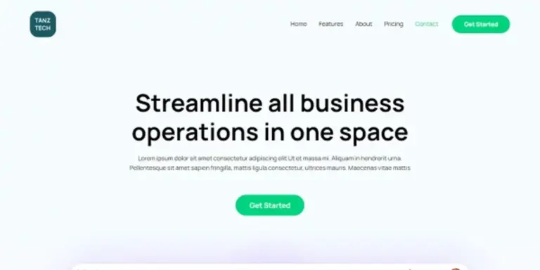 科技SaaS 網頁模板