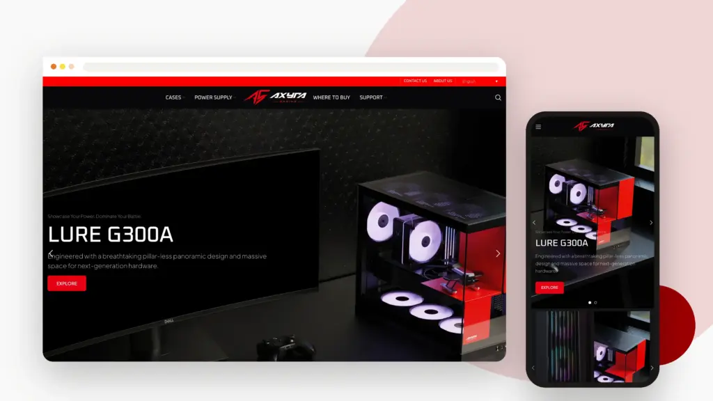 AXYRA GAMING 網站設計案例