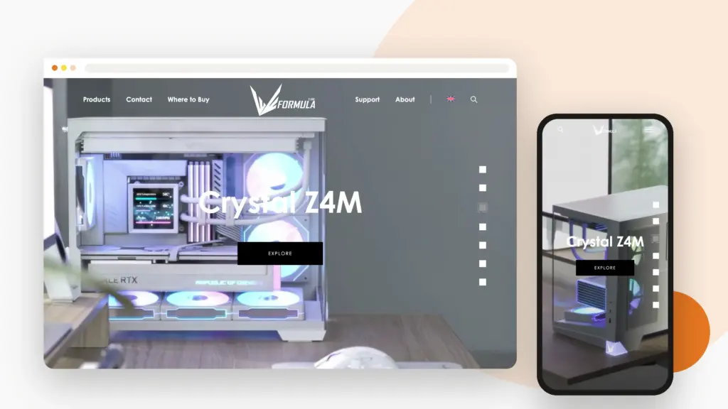 Formula V Line 網站設計案例