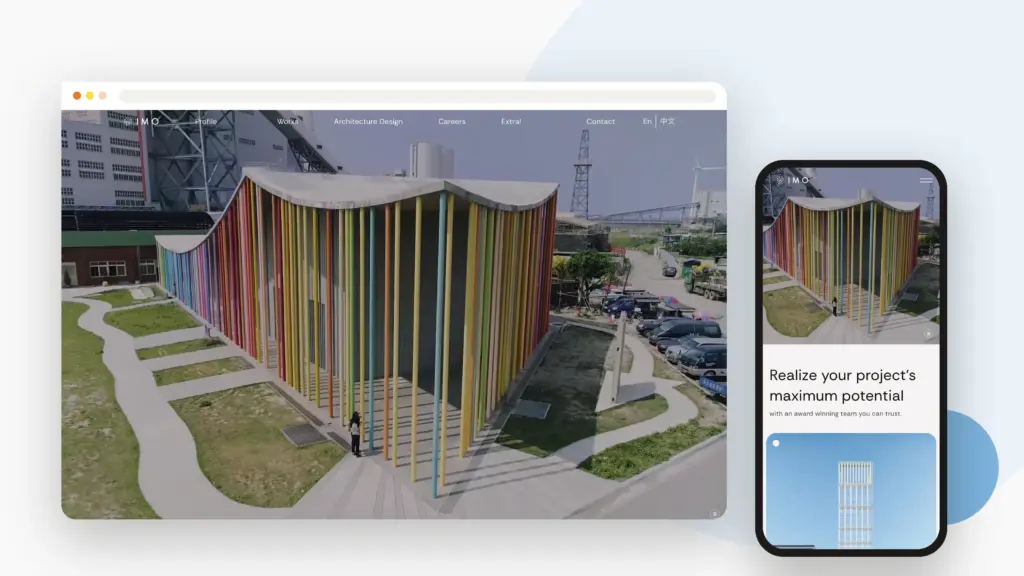 IMO Architecture + Design 網站設計案例