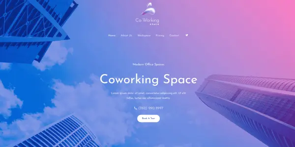 共享空間 網頁模板